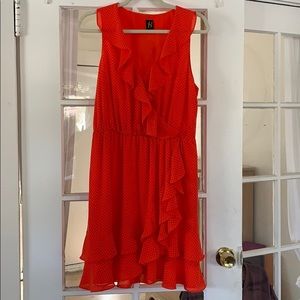 Beautiful and flattering orange dress